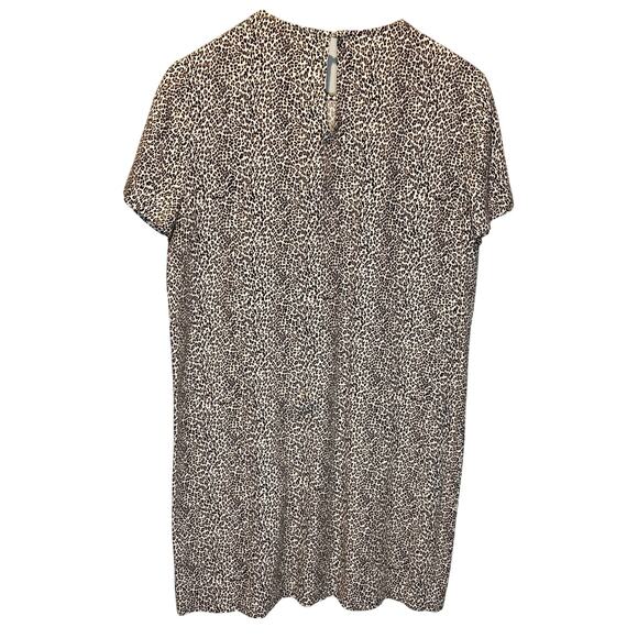 Jenni Kayne Leopard Print T-Shirt Dress - size medium - Picture 6 of 7